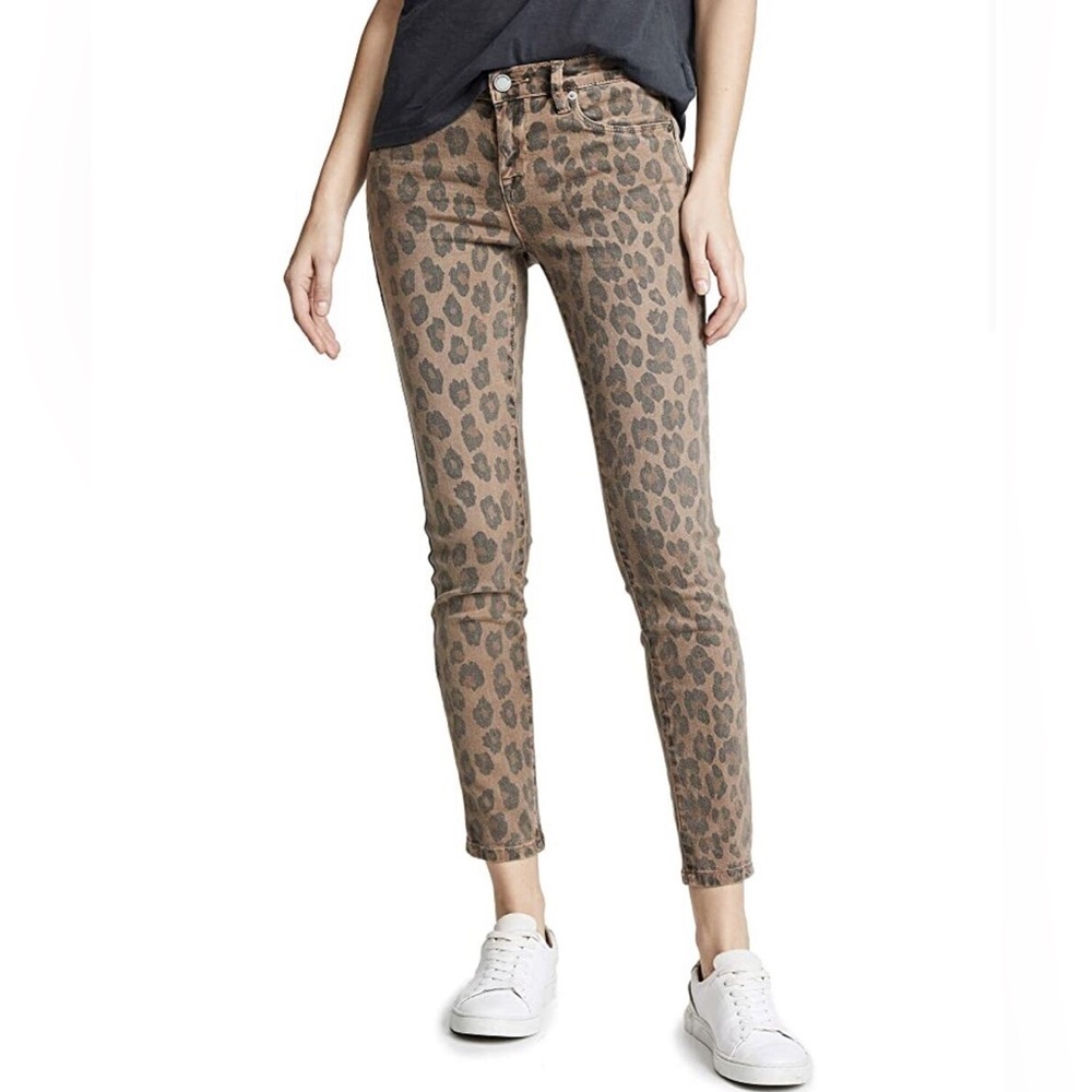 BLANKNYC “The Reade Crop” Leopard Print Skinny Jeans Size 29